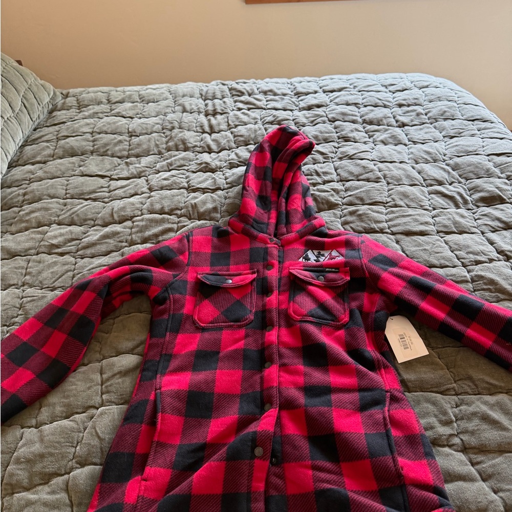 NRCHA Red and Black Plaid Hooded Jacket